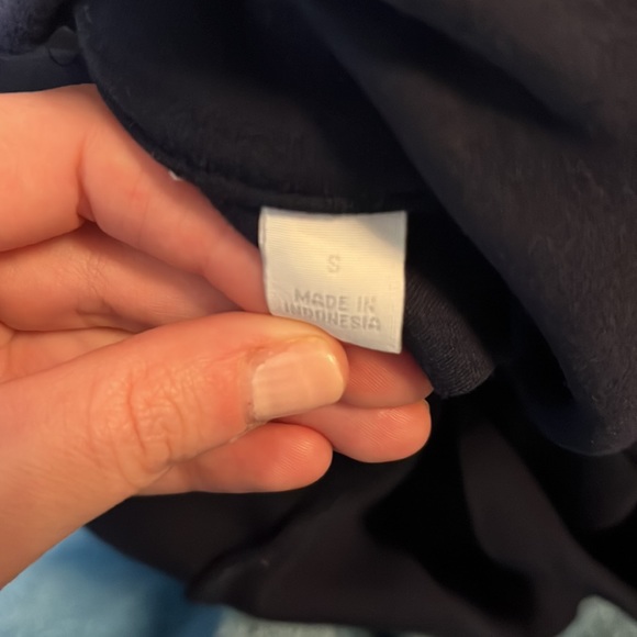 Navy New York & company high neck dress with pockets, size small - Picture 5 of 5